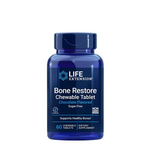 Life Extension Bone Restore Chewable Tablets (Chocolate) (60 Comprimé à mâcher)