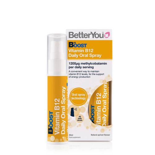 BetterYou Boost Vitamin B12 Oral Spray (25 ml, Pêche Naturelle)