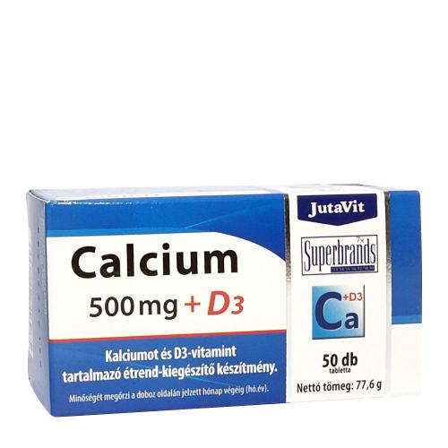 JutaVit Calcium 500 mg + D3 tablet (50 Comprimé)