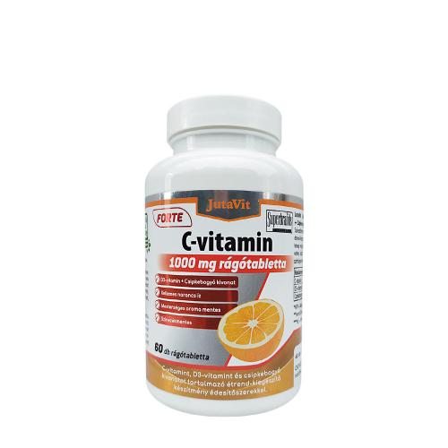 JutaVit Vitamin C 1000 mg Forte + D3 chewable tablet (60 Comprimé à mâcher, Orange)