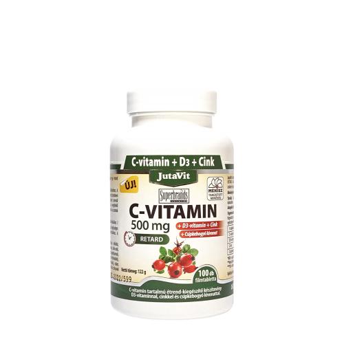 JutaVit Vitamin C 500 mg + D3 + Zinc tablet (100 Comprimé)