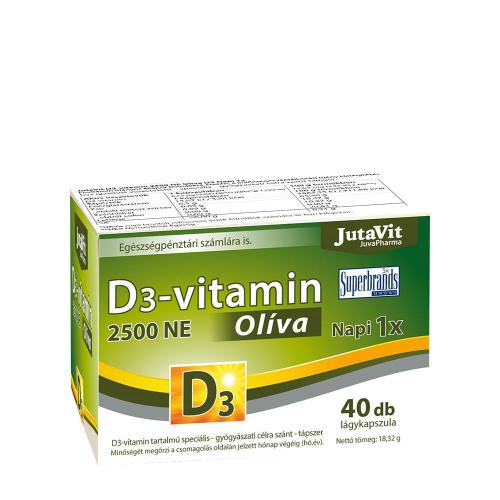 JutaVit Vitamin D3 2500 IU Oliva softgel (40 Capsule molle)