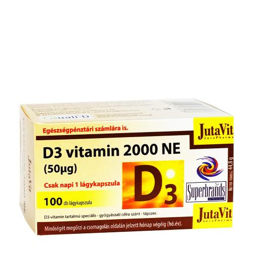 JutaVit Vitamin D 2000 IU (50 mcg) softgel (100 Capsule molle)