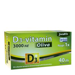 JutaVit Vitamin D3 3000 IU (Olive) (40 Capsule molle)