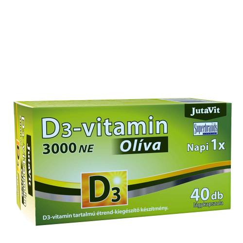 JutaVit Vitamin D3 3000 IU (Olive) (40 Capsule molle)