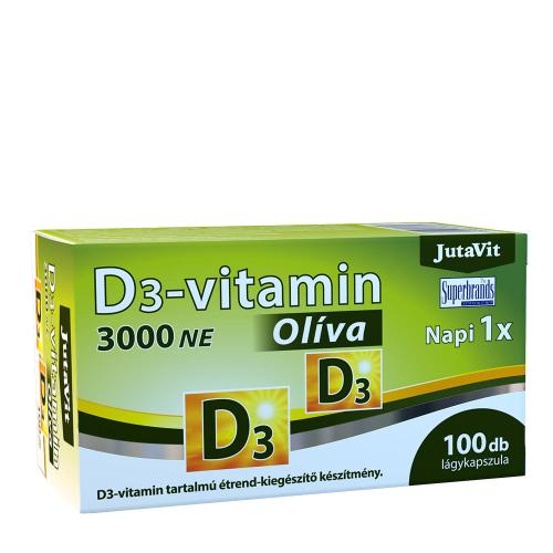 JutaVit Vitamin D3 3000 IU (Olive) (100 Capsule molle)