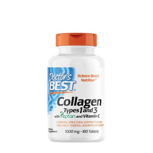 Doctor's Best Collagen Types 1 and 3 + Vitamin C 1000 mg (180 Comprimé)