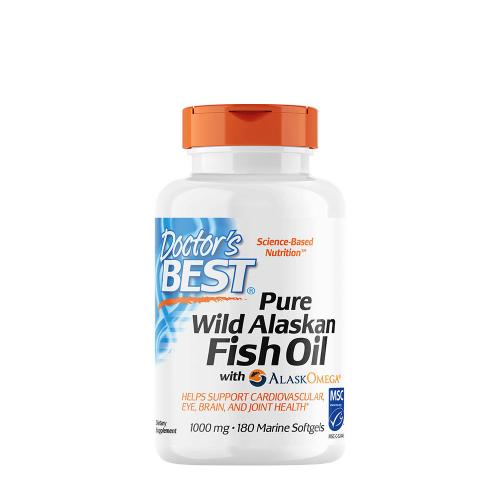 Doctor's Best Pure Wild Alaskan Fish Oil + Alaskomega  (180 Capsule molle marine)