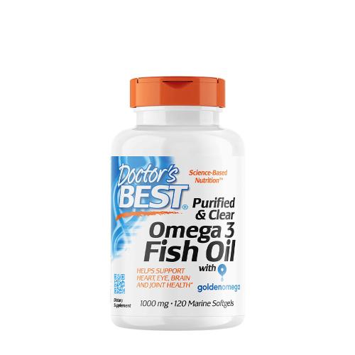 Doctor's Best Purified & Clear Omega 3 Fish Oil 1000 mg  (120 Capsule molle marine)