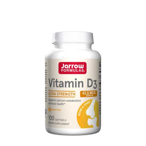 Jarrow Formulas Vitamin D3 2500 IU (100 Capsule molle)