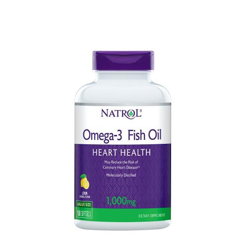 Natrol Omega-3 Fish Oil 1000 mg (150 Capsule molle, Citron Naturel)