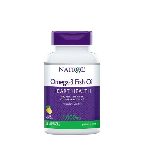 Natrol Omega-3 Fish Oil 1000 mg (90 Capsule molle, Citron Naturel)