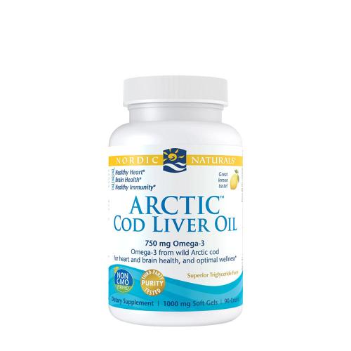 Nordic Naturals Arctic Cod Liver Oil 750 mg (90 Capsule molle, Citron)