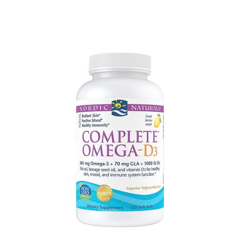 Nordic Naturals Complete Omega-D3 (120 Capsule molle, Citron)