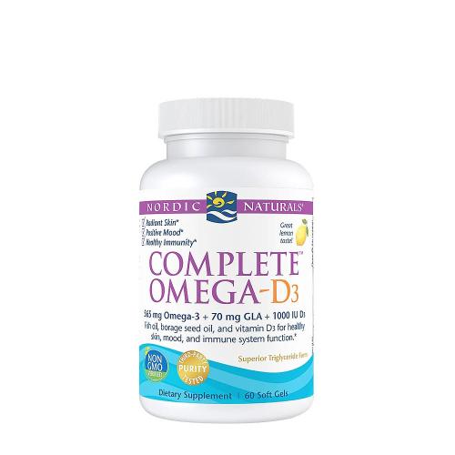 Nordic Naturals Complete Omega-D3 (60 Capsule molle, Citron)