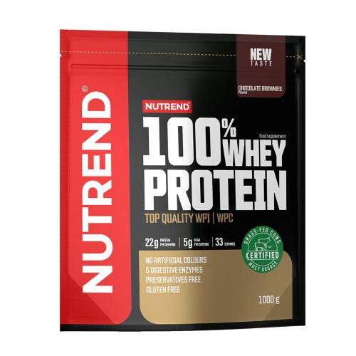 Nutrend 100% Whey Protein (1000 g, Brownie Chocolat)