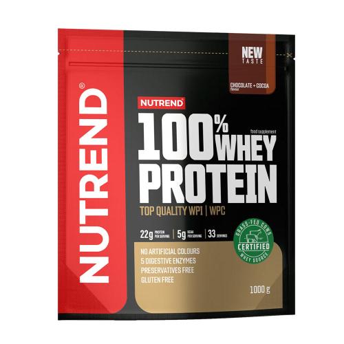 Nutrend 100% Whey Protein (1000 g, Chocolat et Cacao)