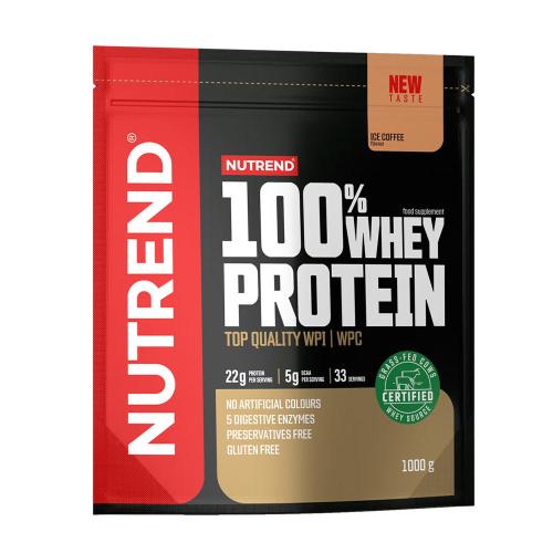 Nutrend 100% Whey Protein (1000 g, Café Glacé)