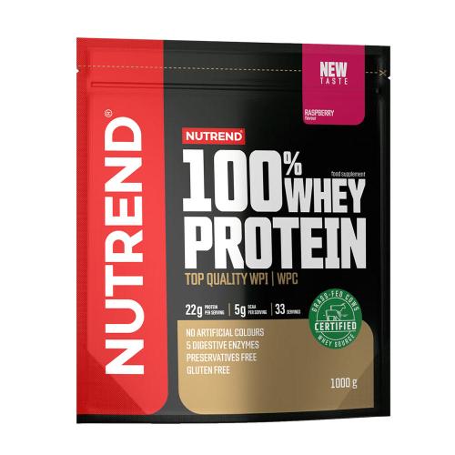 Nutrend 100% Whey Protein (1000 g, Framboise)