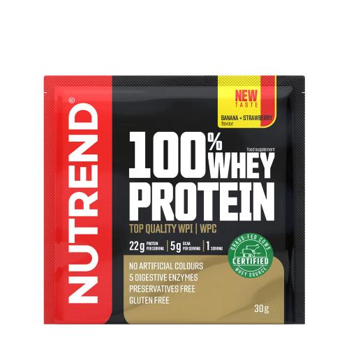 Nutrend 100% Whey Protein (30 g, Banane et Fraise)