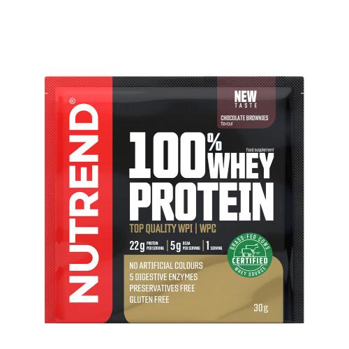 Nutrend 100% Whey Protein (30 g, Brownie Chocolat)