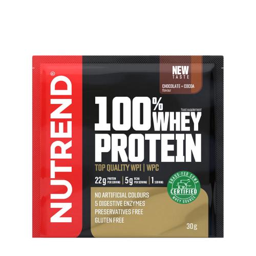 Nutrend 100% Whey Protein (30 g, Chocolat et Cacao)