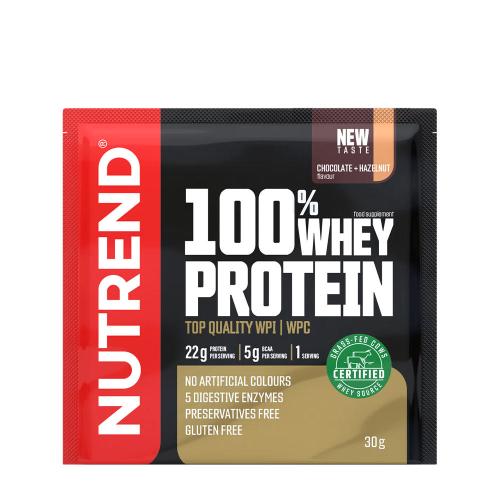 Nutrend 100% Whey Protein (30 g, Chocolat aux Noisettes)