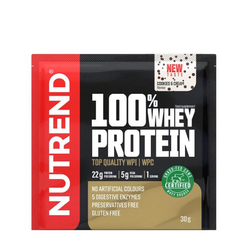 Nutrend 100% Whey Protein (30 g, Cookie & Crème Chocolat)