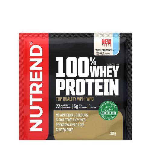 Nutrend 100% Whey Protein (30 g, Chocolat Blanc Noix de Coco)