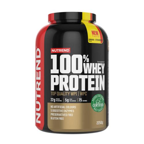 Nutrend 100% Whey Protein (2250 g, Banane et Fraise)