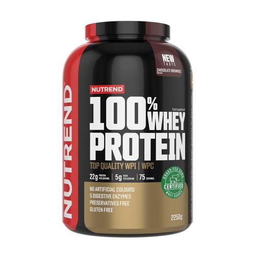 Nutrend 100% Whey Protein (2250 g, Brownie Chocolat)