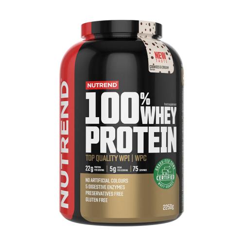 Nutrend 100% Whey Protein (2250 g, Cookie & Crème Chocolat)