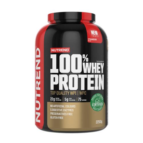 Nutrend 100% Whey Protein (2250 g, Fraise)