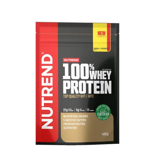 Nutrend 100% Whey Protein (400 g, Banane et Fraise)