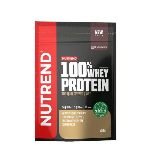 Nutrend 100% Whey Protein (400 g, Brownie Chocolat)