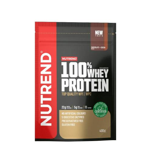 Nutrend 100% Whey Protein (400 g, Chocolat et Cacao)