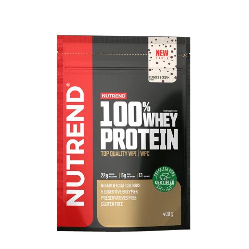 Nutrend 100% Whey Protein (400 g, Cookie & Crème Chocolat)