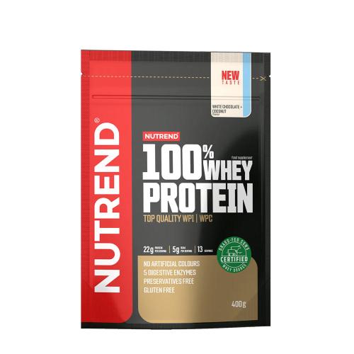 Nutrend 100% Whey Protein (400 g, Chocolat Blanc Noix de Coco)