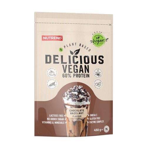 Nutrend Delicious Vegan Protein (450 g, Chocolat aux Noisettes)