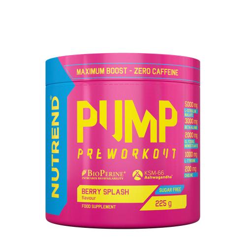 Nutrend Pump Preworkout (225 g, Éclaboussure de Baies)