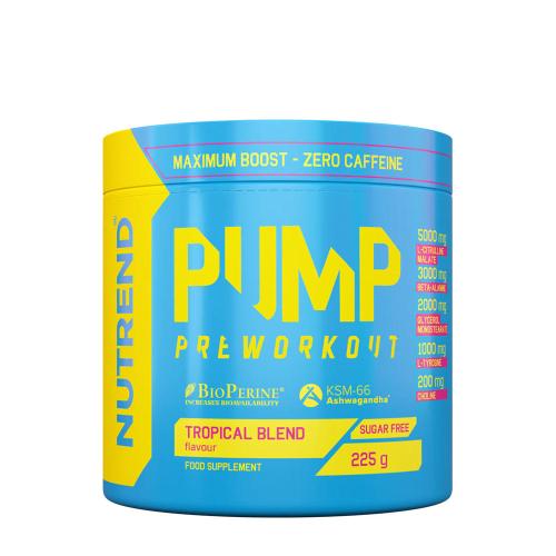 Nutrend Pump Preworkout (225 g, Mélange Tropical)