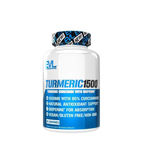 Evlution Nutrition Turmeric 1500 (90 Veggie Capsule)