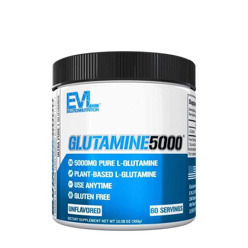 Evlution Nutrition Glutamine 5000 (300 g, Sans Arôme)