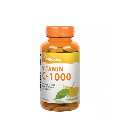 Vitaking Vitamin C 1000 mg with 50 mg Citrus Bioflavonoids and Acerola (90 Comprimé)