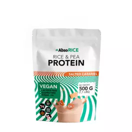   AbsoRICE Rice & Pea Protein - Vegan Protein Powder (500 g, Caramel Salé)