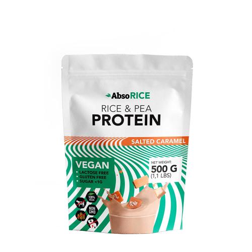 AbsoRICE Rice & Pea Protein - Vegan Protein Powder (500 g, Caramel Salé)