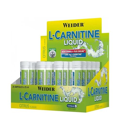 Weider L-Carnitine Liquid (20 x 25ml, Citron)