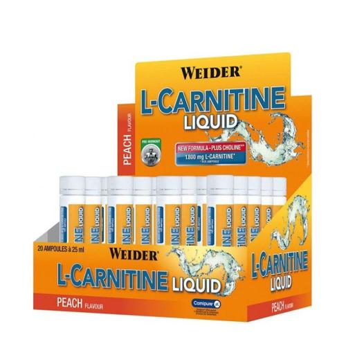 Weider L-Carnitine Liquid (20 x 25ml, Pêche)