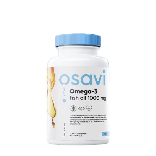 Osavi Omega-3 Fish Oil - 1000 mg - Lemon flavour (60 Capsule molle)