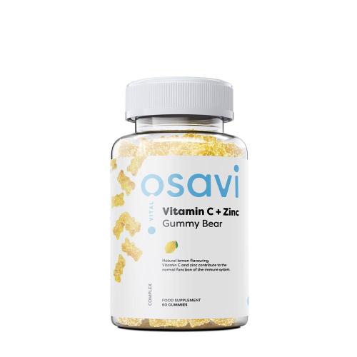 Osavi Vitamin C + Zinc, Gummy Bear (60 Gélatine en bonbon, Citron)